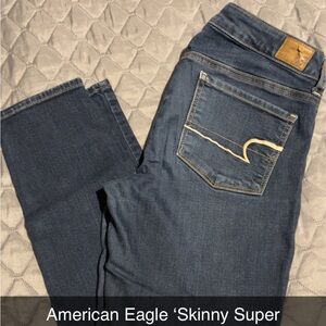 American Eagle Outfitters Dark Blue Skinny Jeans